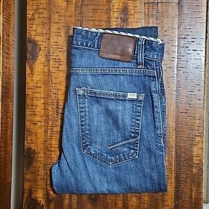 Vans Straight Leg Jeans Button Fly Dark Blue Size 30
